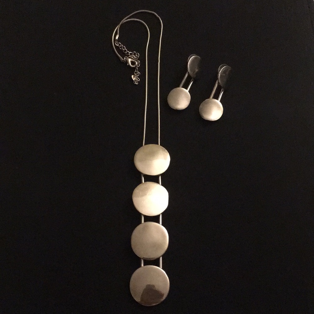 Statement Necklace Earrings Set - image 6